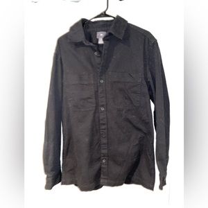 H&M black corduroy shirt, size medium